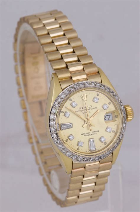 circa 1983 ladies 18k yellow gold diamond rolex|rolex model 69178.